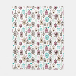 Manta Polar el amor de la jaula de pájaros embroma el modelo