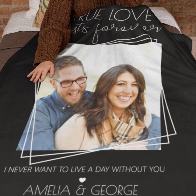 Manta Polar El amor dura para siempre | Foto personalizada mod (Subido por el creador)