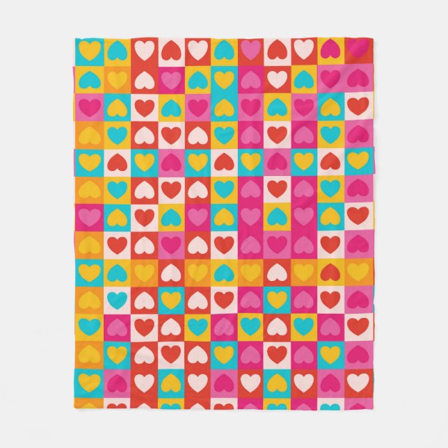 Manta Polar El amor en los patrones (Anverso)