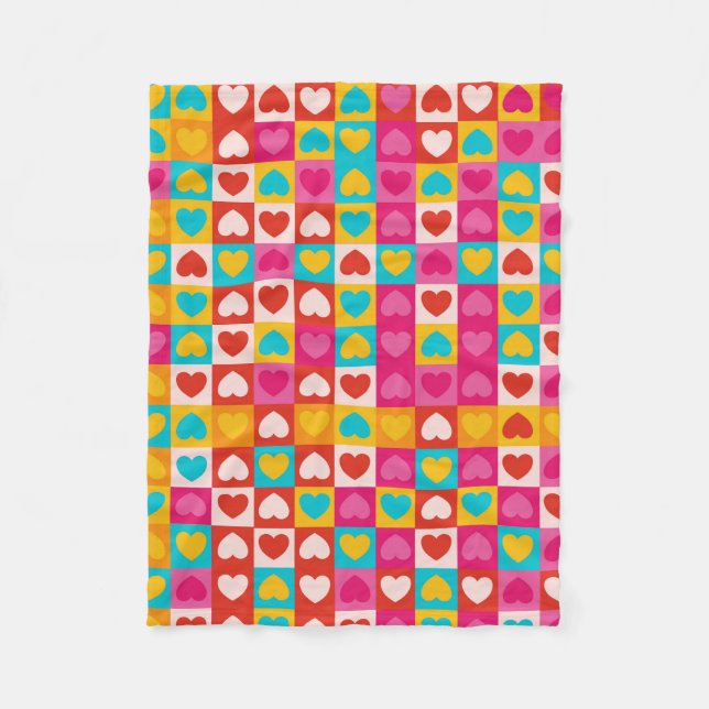 Manta Polar El amor en los patrones (Anverso)