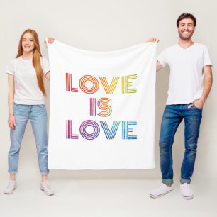 Manta Polar El amor es amor Tiras modernas