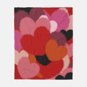 Manta Polar El amor es cálido y difuso (personalizado)