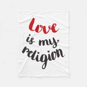 Manta Polar El amor es mi religión