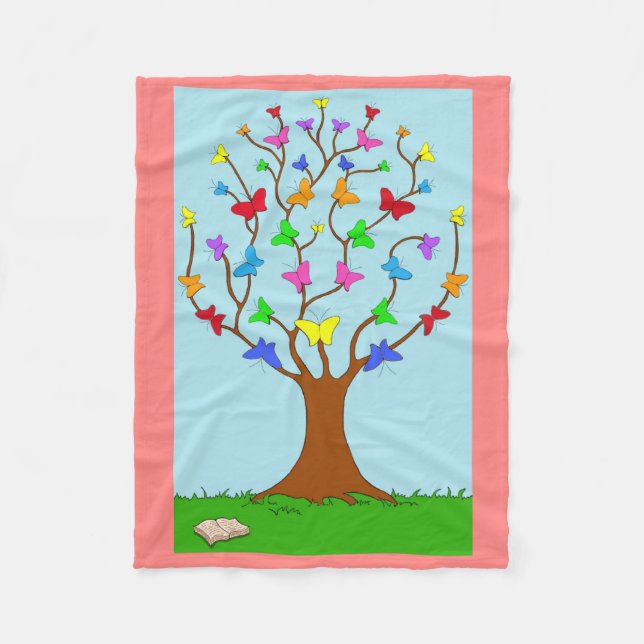 Manta Polar El árbol de mariposa (Anverso)
