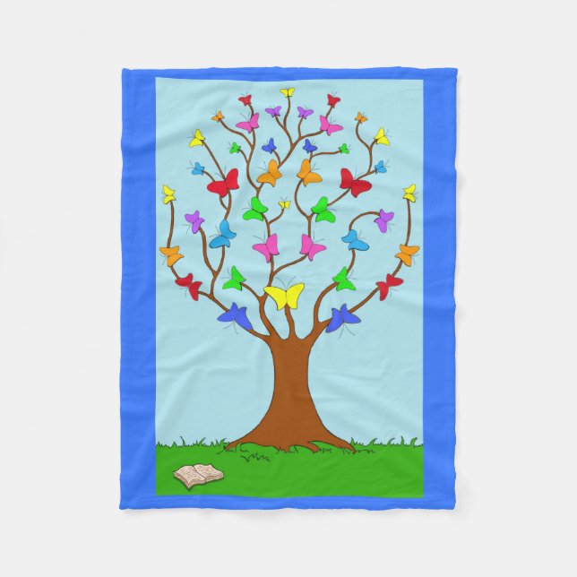Manta Polar El árbol de mariposa (Anverso)