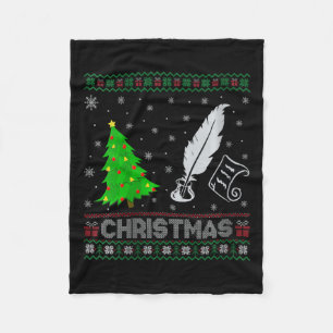 Manta Polar El árbol de navidad de poesía femenina enciende a