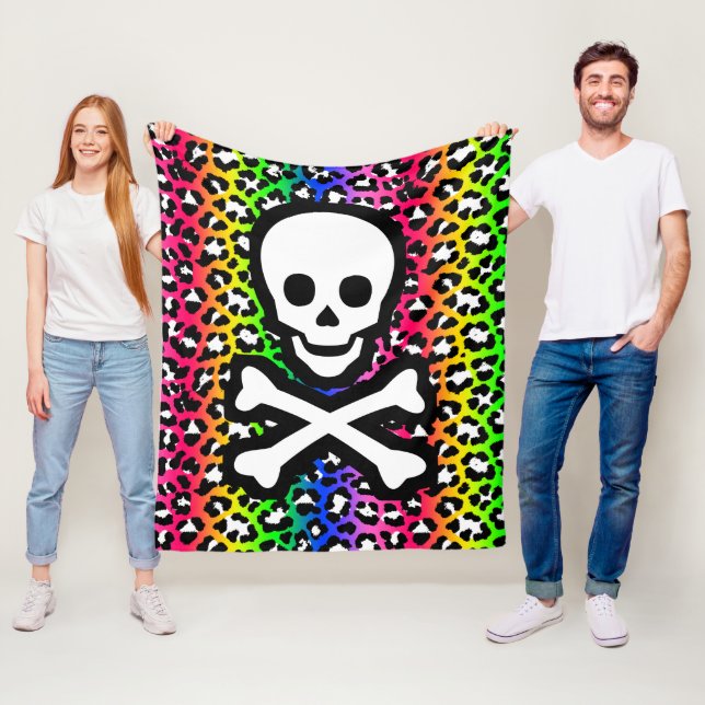 Manta Polar El arcoiris LGBT Jolly Roger Pirate Skull (In situ)