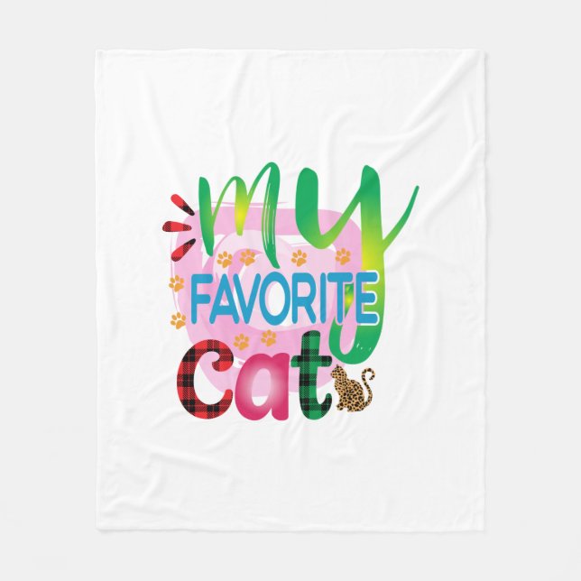 Manta Polar El arte del gato es mi gato favorito (Anverso)