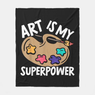 Manta Polar El arte es mi superpotencia maestra artista pintor