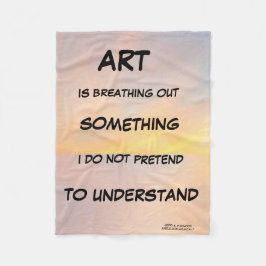 MANTA POLAR EL ARTE ESTÁ RESPIRANDO ALGO