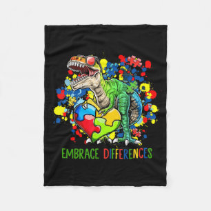 Manta Polar El autismo abraza diferencias corte de niños de di