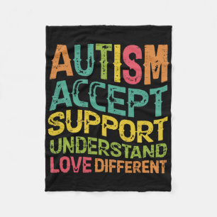 Manta Polar El autismo acepta el apoyo Entender el amor difere