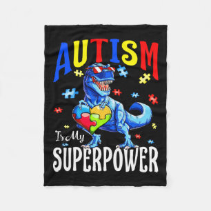 Manta Polar El autismo es mi superpoder el dinosaurio de conci