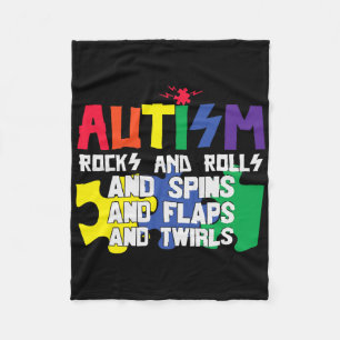 Manta Polar El Autismo Rodea Los Giros Y Giros