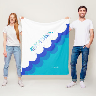 Manta Polar El azul y el blanco nadadores hacen un salpicón