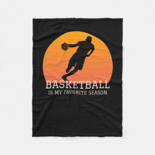 Manta Polar El Baloncesto Es Mi Temporada Favorita Retro Sunse