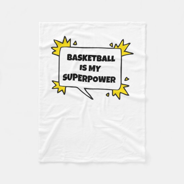Manta Polar El básquetbol es mi superpoder (Anverso)
