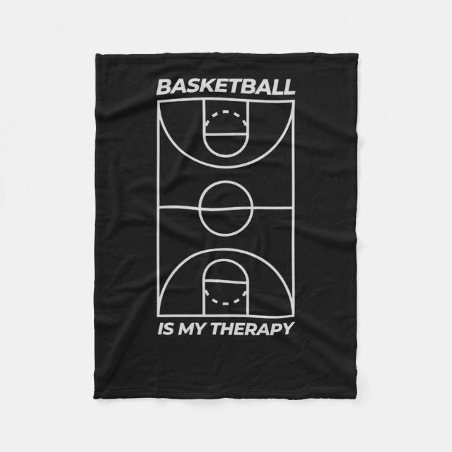 Manta Polar El básquetbol es mi terapia (Anverso)