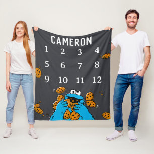 Manta Polar El bebé de Cookie Monster Chalkboard