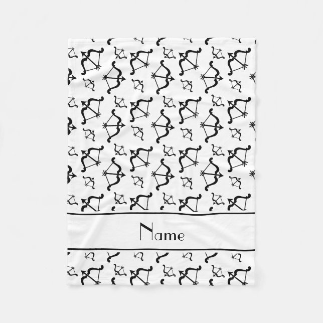 Manta Polar El blanco conocido personalizado arquea flechas (Anverso)