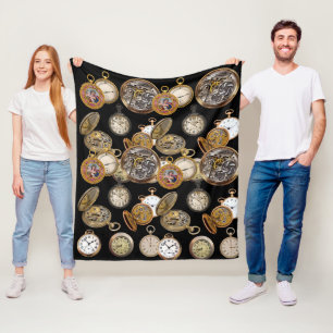 Manta Polar El bolsillo de Steampunk observa el choque de obje