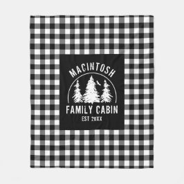 Manta Polar El búfalo blanco negro ruso plaid Woods personalis