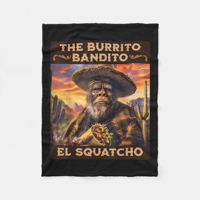 Manta Polar El burrito bandito El Squatcho (Anverso)