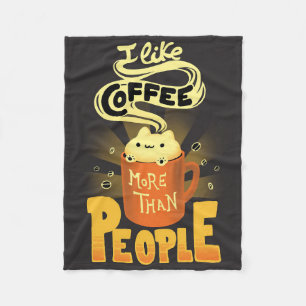 Manta Polar El Café Me Gusta Más El Café Que La Gente