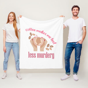 Manta Polar El café me hace sentir menos asesino, cita gracios