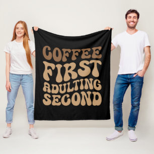 Manta Polar El Café Primero, Adulto Después Funny Caffeine Lov