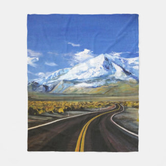 Manta Polar el camino a las montañas de aceite paintingasphalt