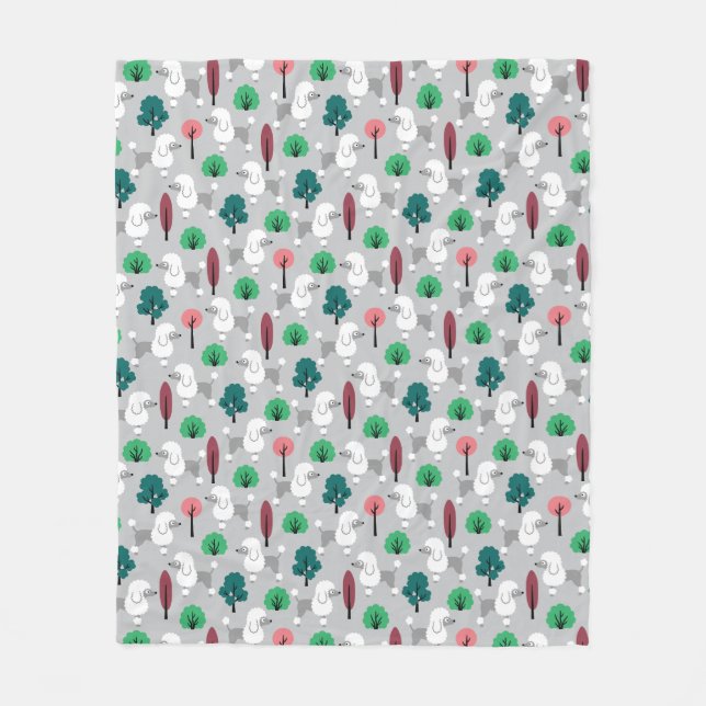 Manta Polar El caniche en el parque (Anverso)