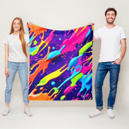 Manta Polar El caos colorido en la meseta abstracta