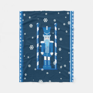 Manta Polar El cascanueces en azul