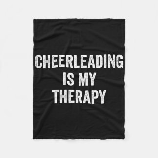 Manta Polar El cheerleading es mi terapia divertido dicho por 