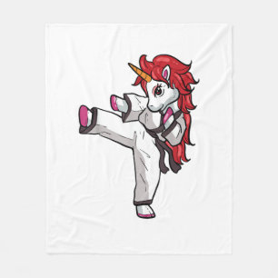 Manta Polar El Chica de Unicorn Karate Taekwondo Jiu Jitsu MMA