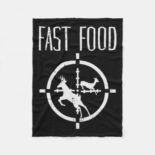 Manta Polar El ciervo de comida rápida es gracioso Elk Buck Ca