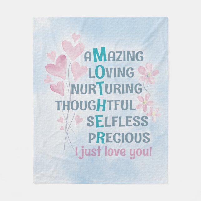 Manta Polar El corazón de la madre (Anverso)