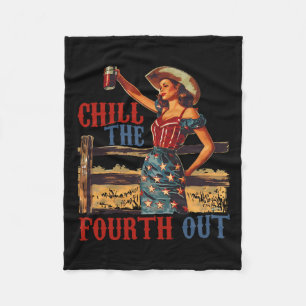 Manta Polar El Cuarto Retro 4 De Julio Mujeres Patrióticas 1