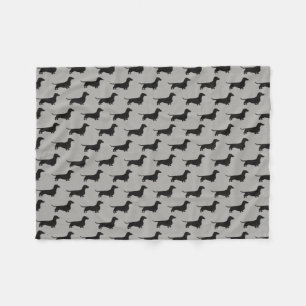 Manta Polar El Dachshund siluetea el modelo