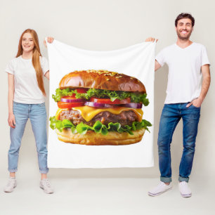 Manta Polar El delicioso y apetitoso thic de hamburguesa apila