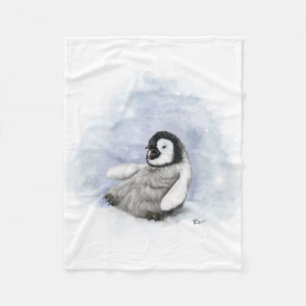 Manta Polar El deslizarse del pingüino del bebé
