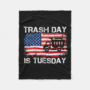 Manta Polar El Día De La Basura Es Martes Divertido La Elecció