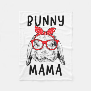Manta Polar El día de la madre de mamá, conejo de mamá
