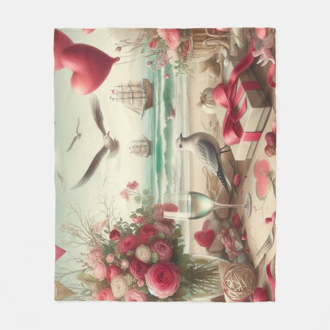 Manta Polar El día de San Valentín costero/náutico (Anverso)