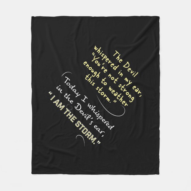 Manta Polar El diablo combinado del paño grueso y suave (Anverso)