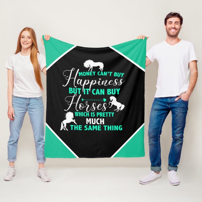 Manta Polar El dinero puede comprar caballos Mint Green (In situ)