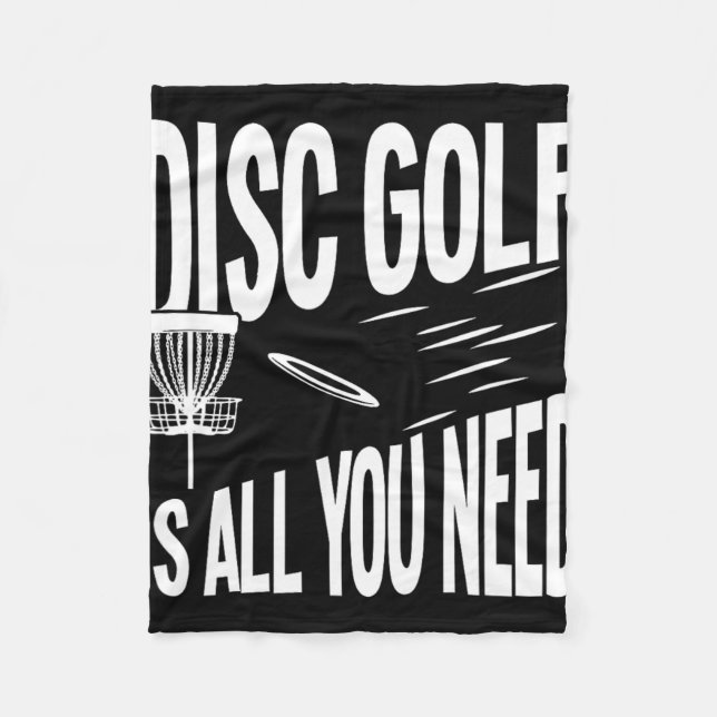 Manta Polar El Disc Golf Es Todo Lo Que Necesitas  (Anverso)