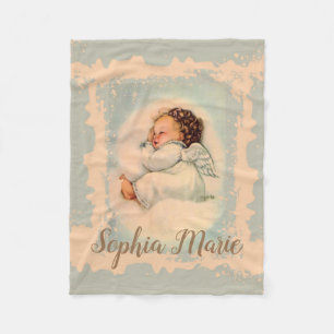 Manta Polar El dormir personalizado del ángel de la niña