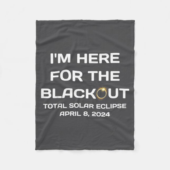 Manta Polar El eclipse solar americano Here Blackout (Anverso)